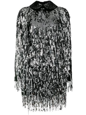 Cristina Savulescu Sequin Fitted Dress - Metallic