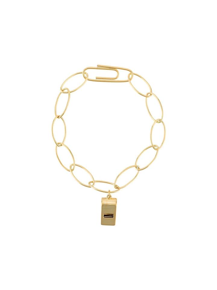 Aurelie Bidermann Whistle Chain Bracelet - Gold