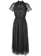 Emilia Wickstead Glitter Crepe Dress - Black