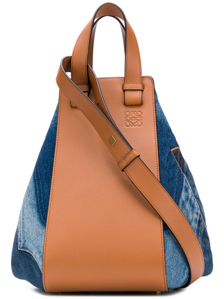 Loewe Hammock Medium Denim Bag - Blue