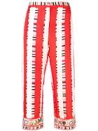 Emilio Pucci Cropped Printed Trousers - Multicolour