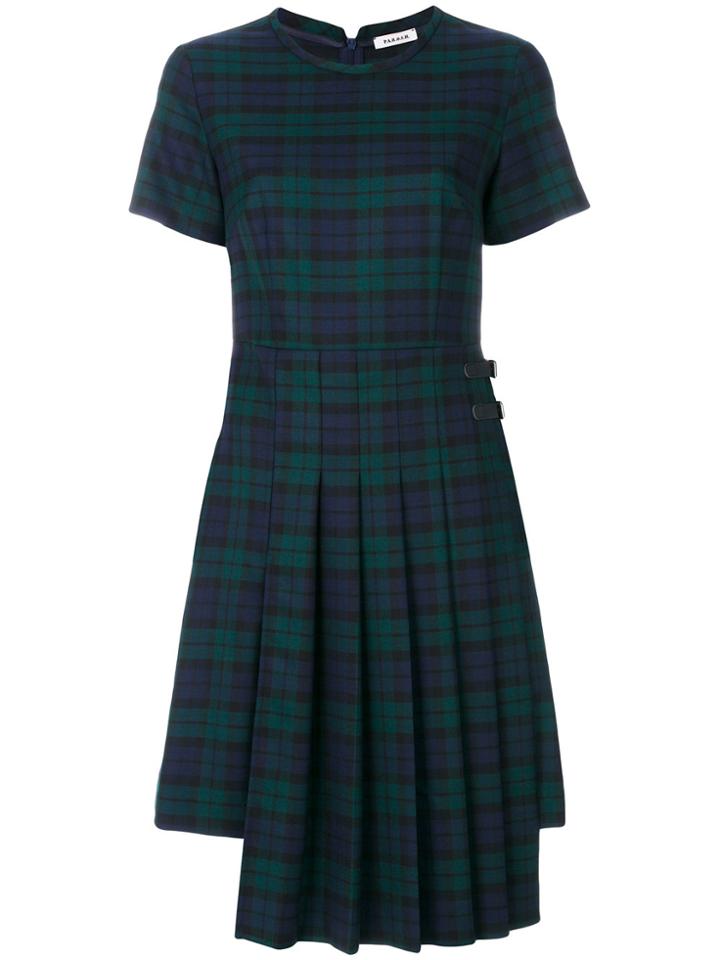 P.a.r.o.s.h. Tartan Pleated All In One - Blue