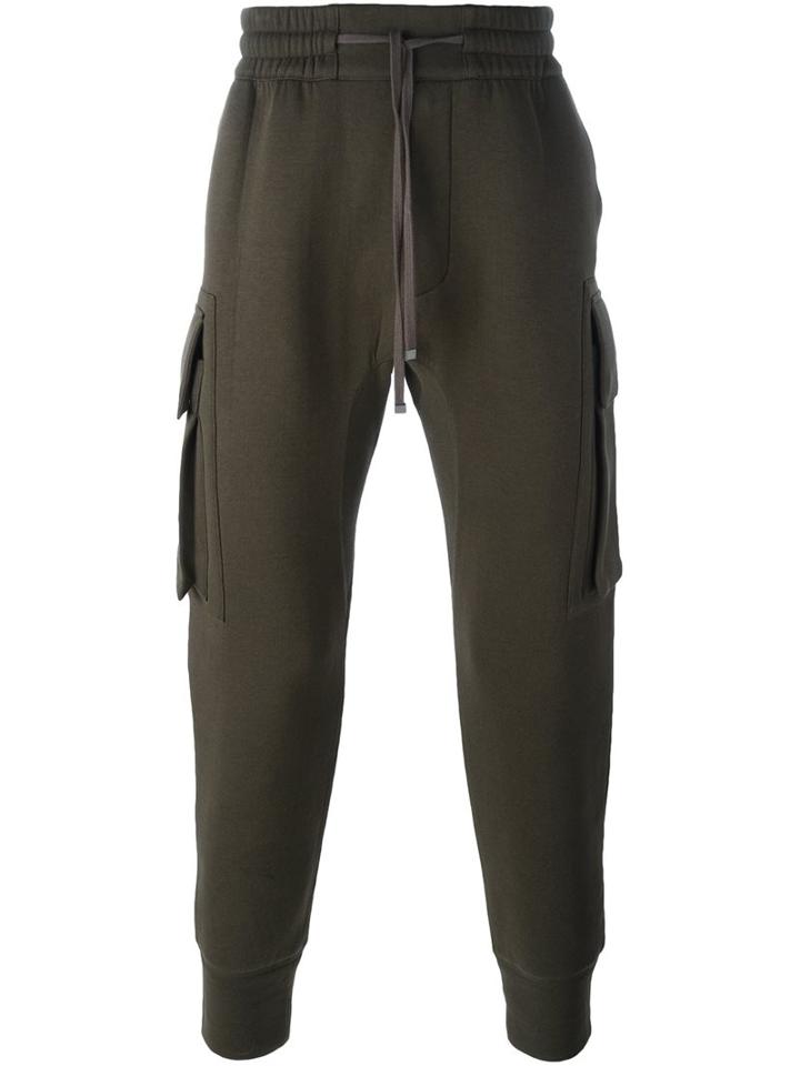 Helmut Lang Cargo Pocket Trousers, Men's, Size: Small, Green, Cotton/nylon