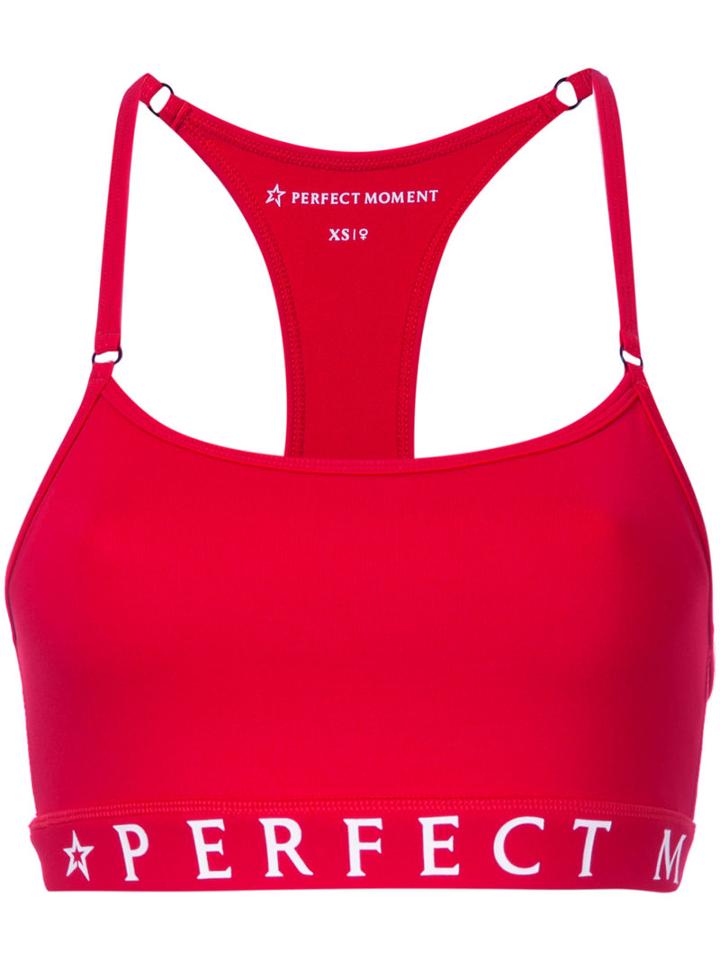 Perfect Moment - Fitness Top - Women - Nylon/spandex/elastane - L, Red, Nylon/spandex/elastane