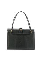 Dolce & Gabbana Ingrid Lizard-effect Tote - Black