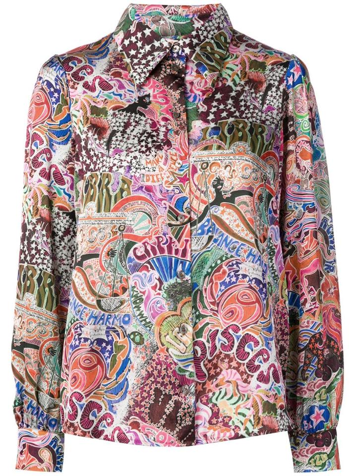 Tommy Hilfiger X Zendaya Zodiac Print Shirt - Brown