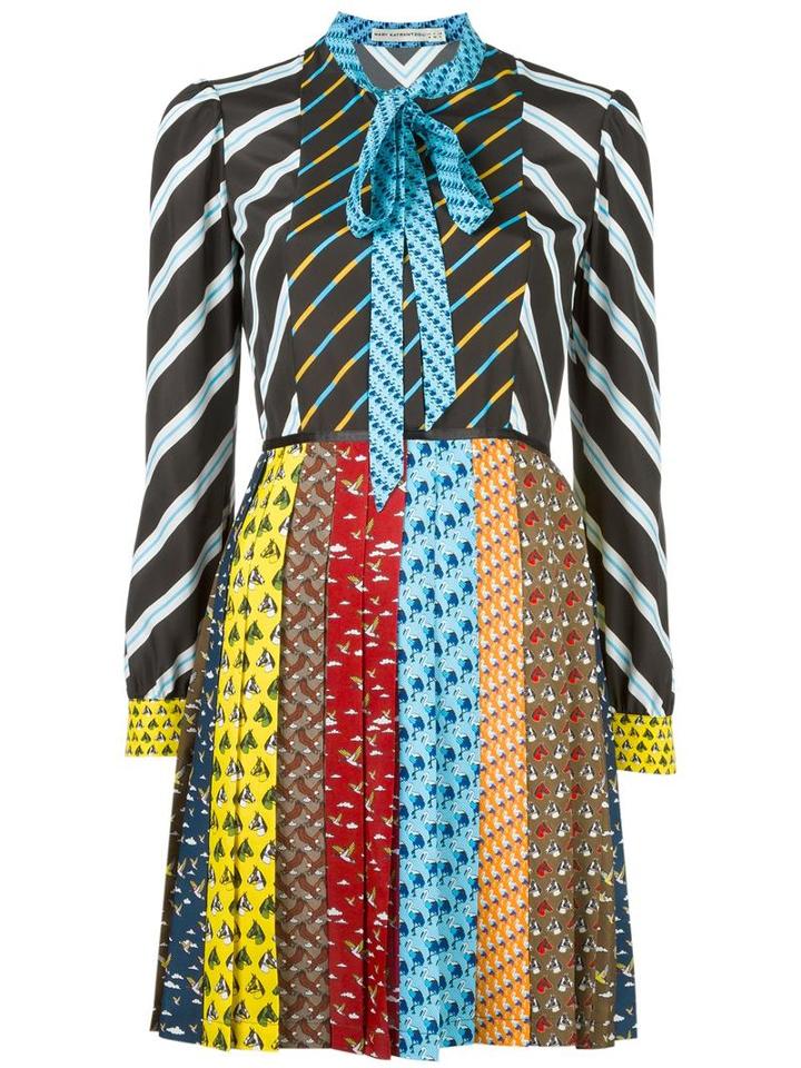 Mary Katrantzou Animal Ties Knight Dress, Women's, Size: 8, Polyester