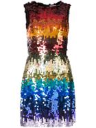 Alice+olivia Rainbow Sequin Dress - Multicolour