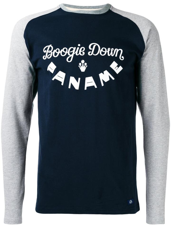 Bleu De Paname - Contrast Long Sleeve Logo T-shirt - Men - Cotton - S, Blue, Cotton
