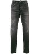 Golden Goose Deluxe Brand Distressed Straight-leg Jeans - Black