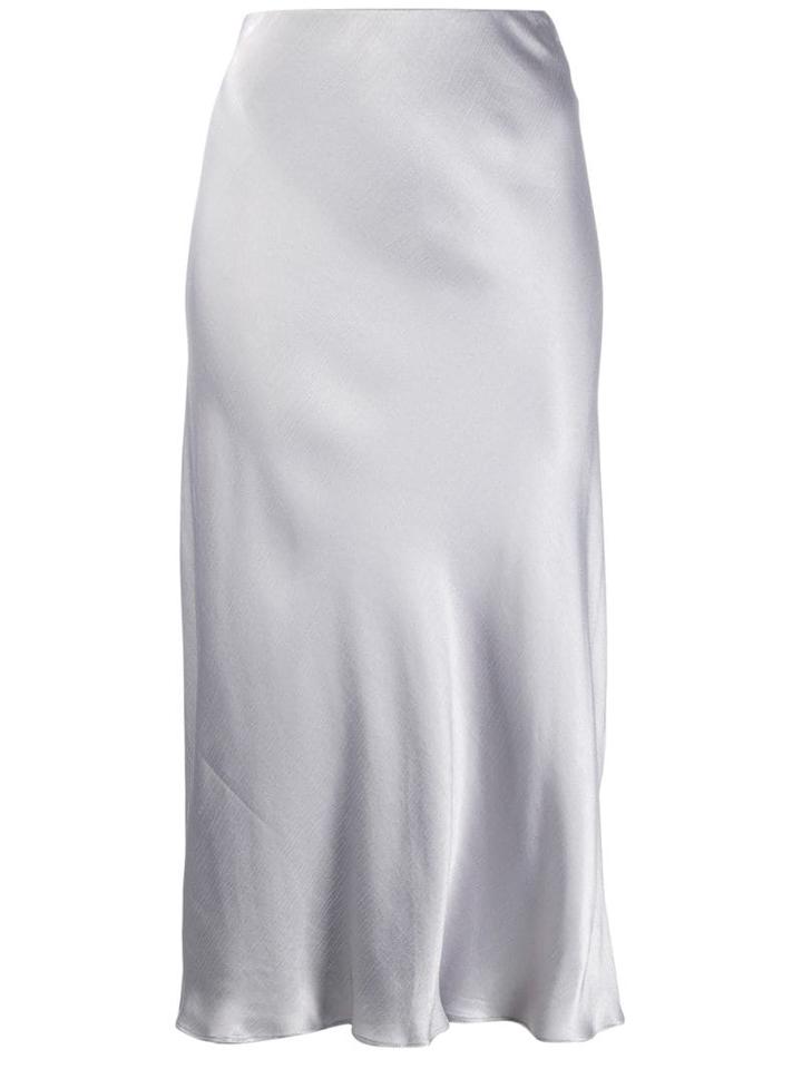 Bec & Bridge Metallic Midi Skirt - Grey