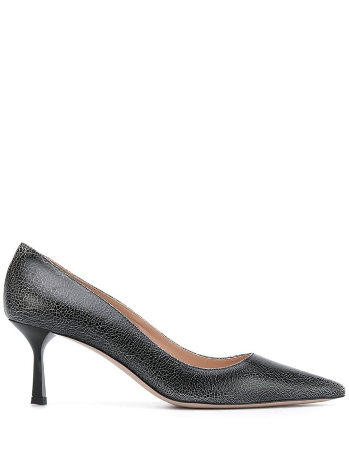 Miu Miu Crackled Classic Pumps - Black