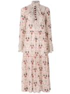 See By Chloé - Ruffle Placket Maxi Dress - Women - Polyester/viscose - 38, White, Polyester/viscose