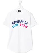 Dsquared2 Kids Surf Crew T-shirt, Boy's, Size: 16 Yrs, White