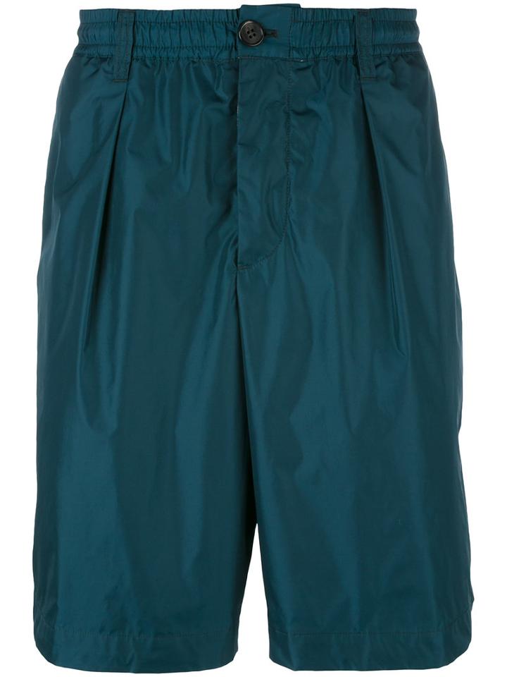 Marni Track Shorts, Men's, Size: 50, Blue, Polyamide/cotton