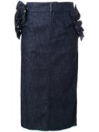 Muveil High-waisted Straight Skirt
