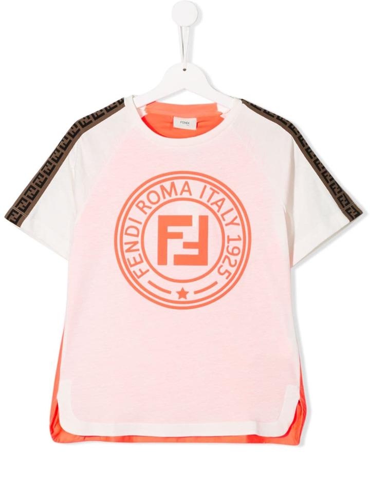 Fendi Kids Logo T-shirt - White