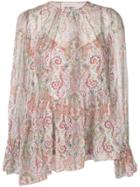 Zimmermann Paisley Print Blouse - Pink