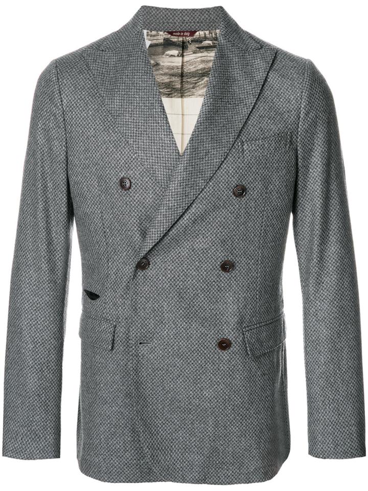 Al Duca D'aosta 1902 Double Breasted Blazer - Grey
