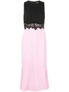 David Koma Lace Embellished Dress - Pink