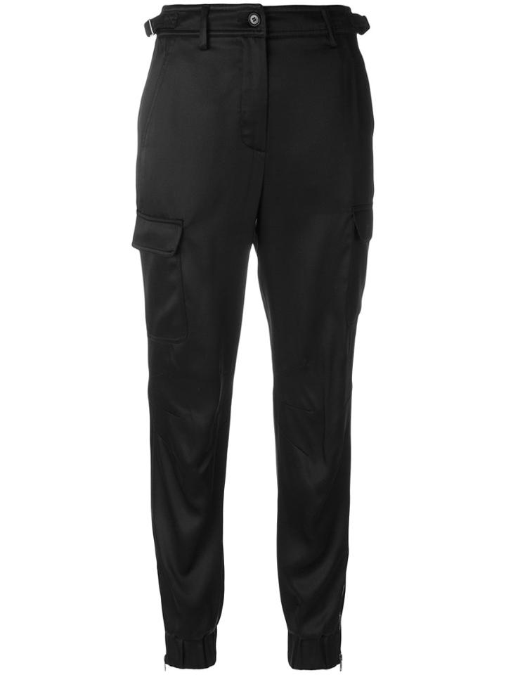 Jeremy Scott Cropped Trousers With Pockets - Black