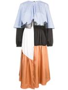Tibi Camille Collage Asymmetrical Dress - Multicolour