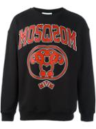 Moschino Varsity Logo Print Sweatshirt, Men's, Size: 46, Black, Cotton