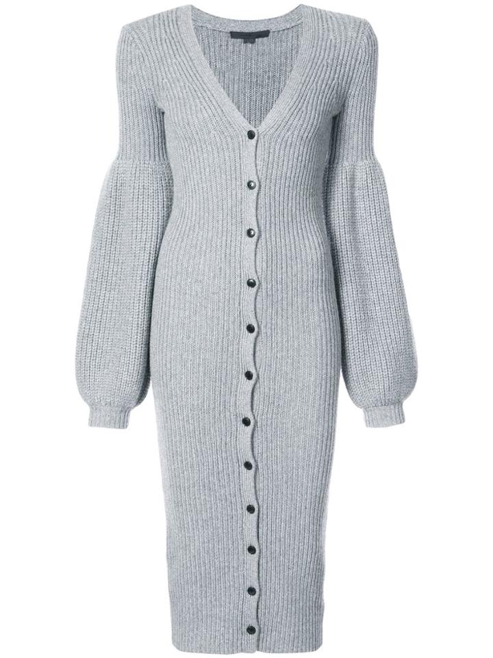 Alexander Wang Long Bell Sleeve Cardigan - Grey
