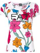 Ea7 Emporio Armani Floral Scoop T-shirt - Multicolour