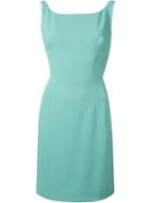 Dolce & Gabbana Fitted Dress, Women's, Size: 46, Blue, Spandex/elastane/silk/acetate/viscose