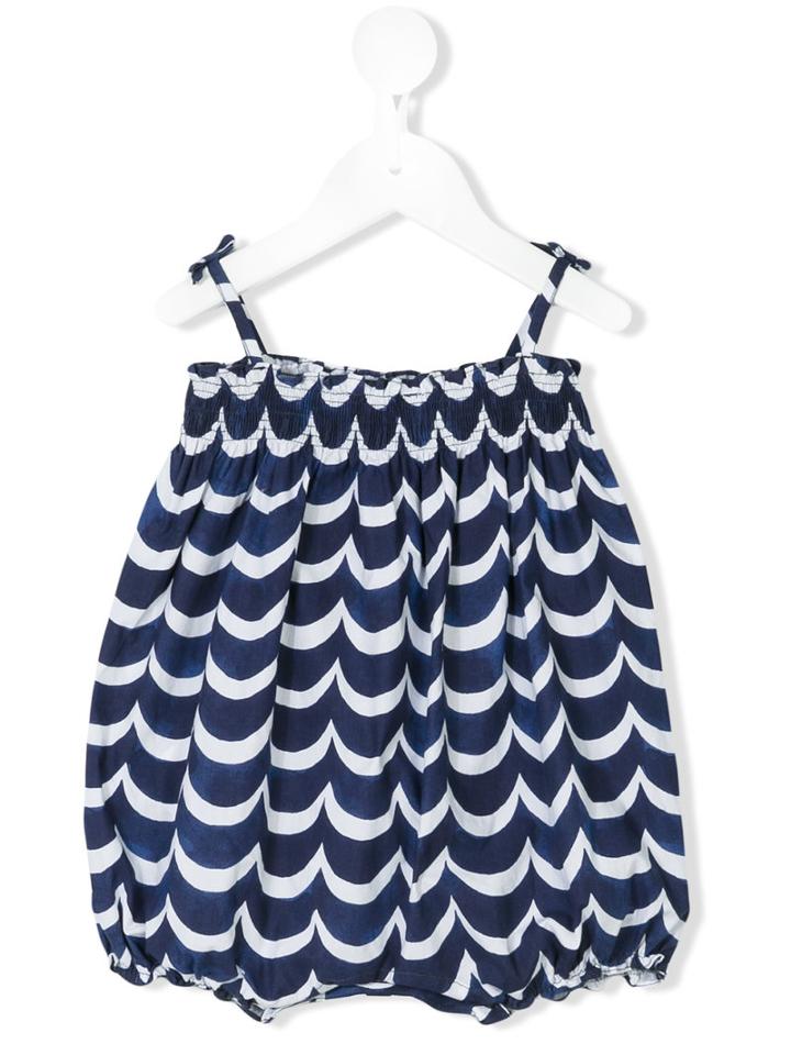Tartine Et Chocolat - Scale Print Romper - Kids - Cotton - 6 Mth, Infant Girl's, Blue