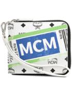 Mcm Logo Wallet - White