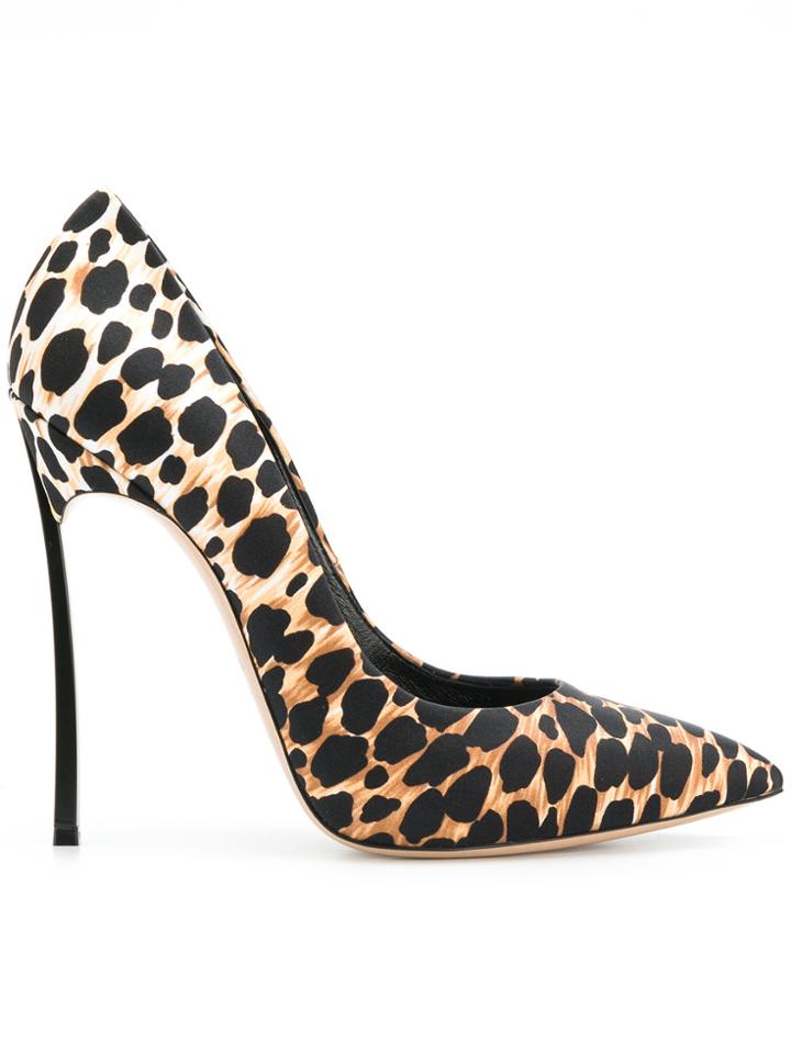 Casadei Leopard Print Pumps - Black