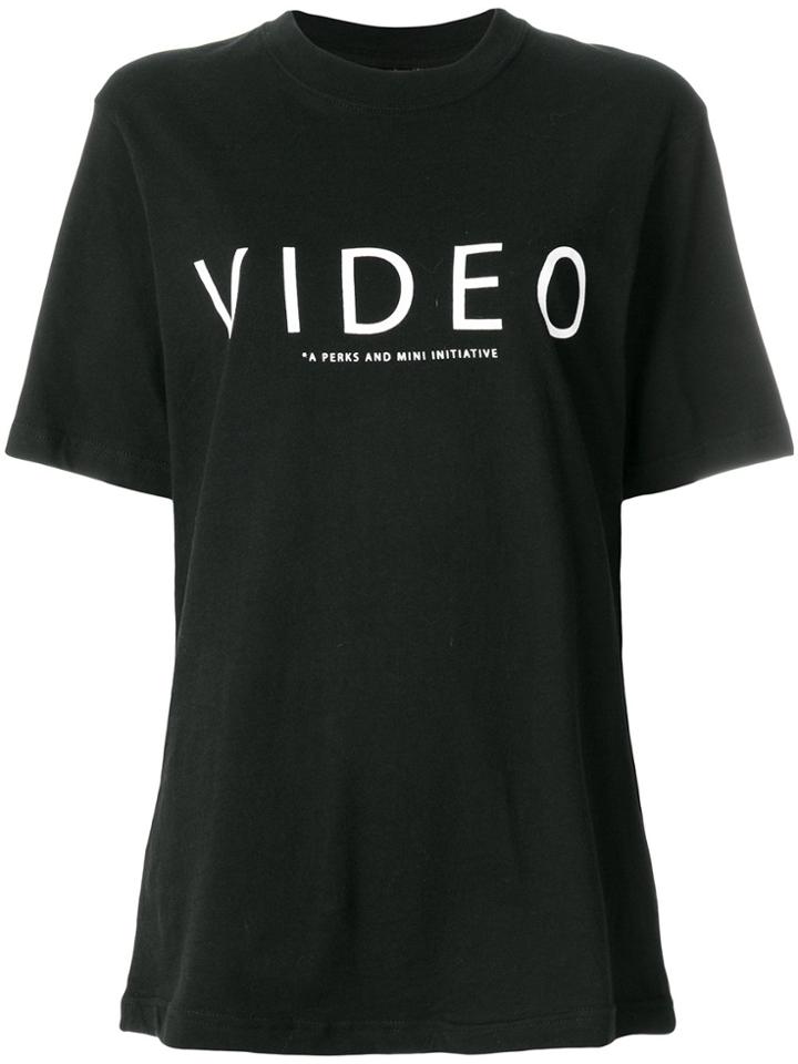 Pam Perks And Mini Oversized Printed T-shirt - Black