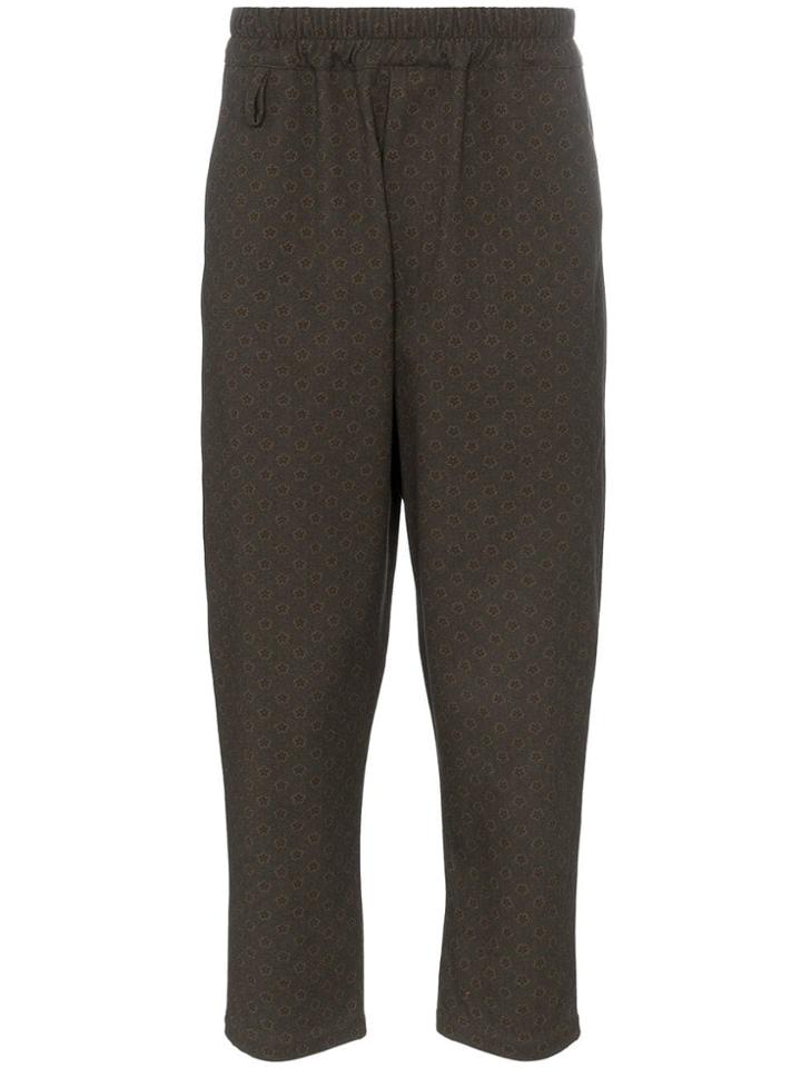 By Walid Morton Print Tapered Trousers - Green