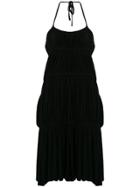 6397 Halterneck Midi Dress - Black