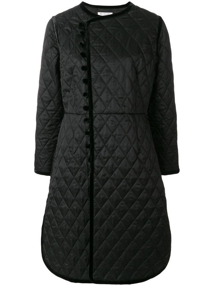 Comme Des Garçons Noir Kei Ninomiya Quilted Side-fastening Coat -