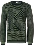 Kenzo Jumper With All-over Print - Black
