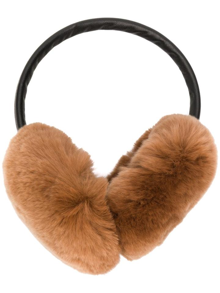 Yves Salomon Rex Earwarmers - Brown