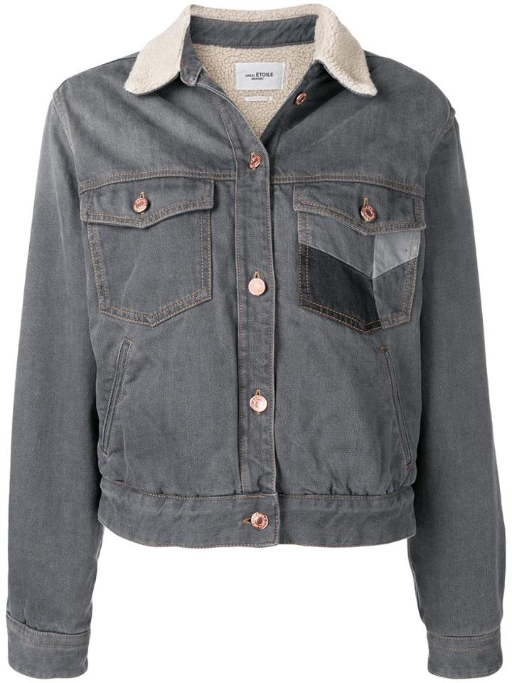 Isabel Marant Étoile Lindy Denim Jacket - Grey