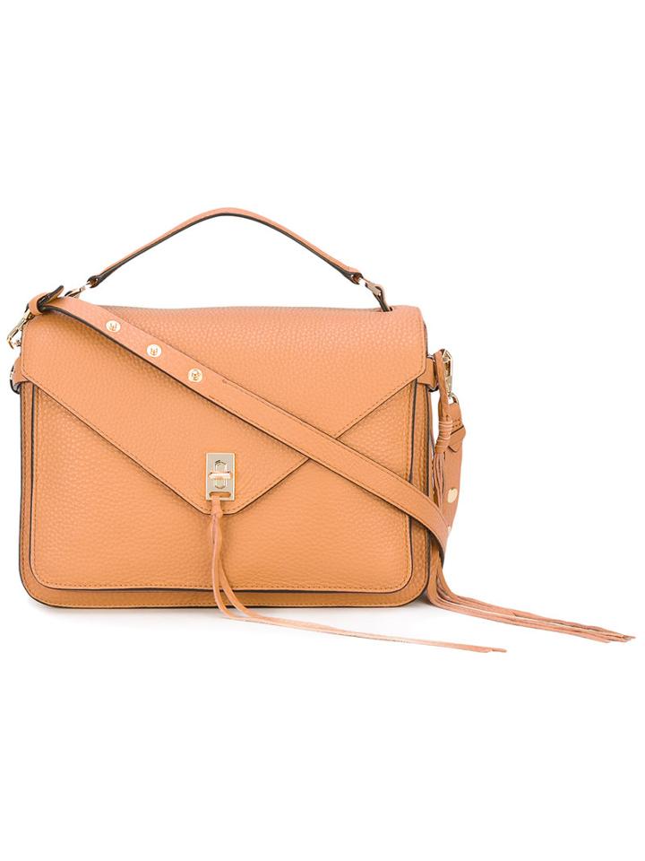 Rebecca Minkoff - String Applique Shoulder Bag - Women - Leather - One Size, Nude/neutrals, Leather