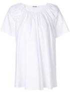 Jil Sander Gathered Neck T-shirt - White