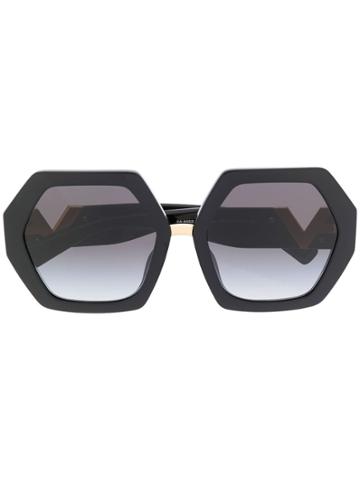 Valentino Eyewear Oversized Sunglasses - Black