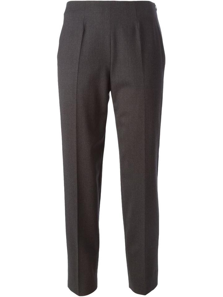 Piazza Sempione Cropped Trousers, Women's, Size: 44, Grey, Polyamide/spandex/elastane/virgin Wool