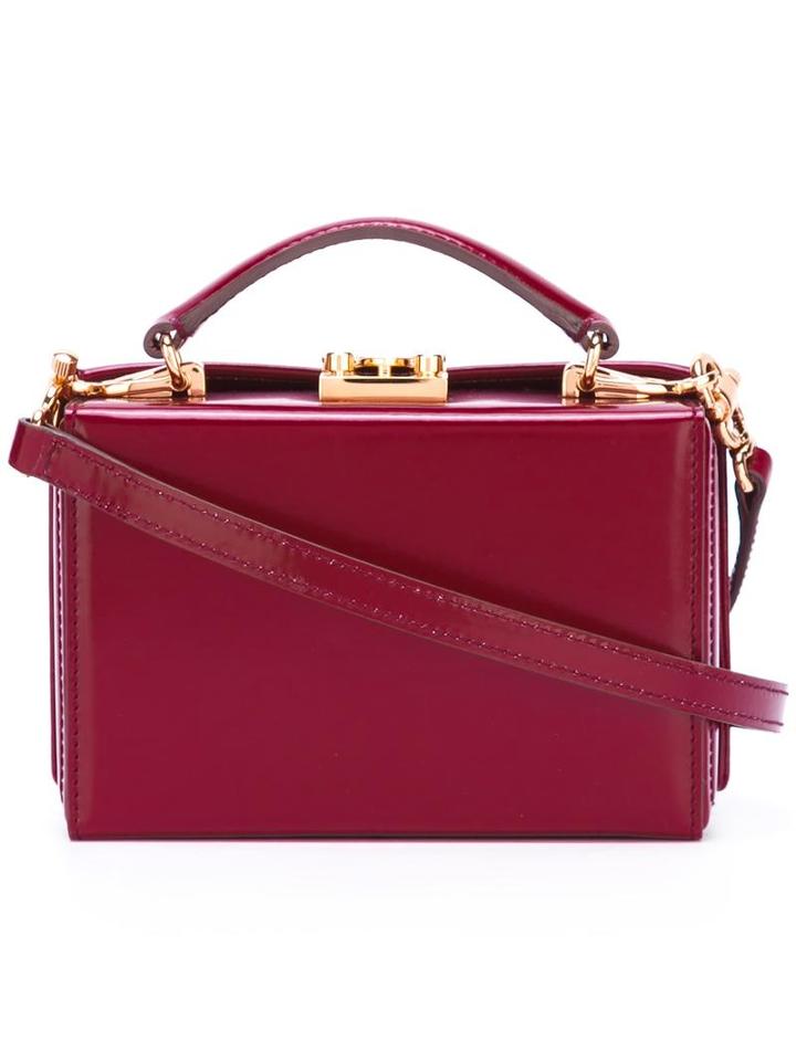 Mark Cross Snap Closure Tote Bag, Women's, Red