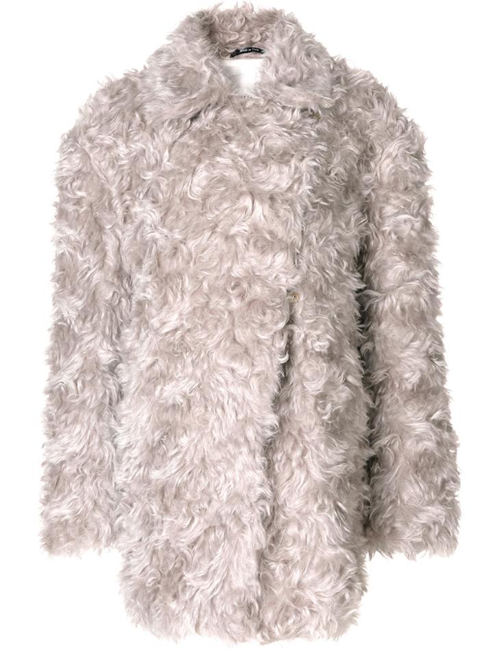 Maison Margiela Shagpile Coat - Pink & Purple