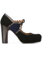 Chie Mihara Chunky Heel Mary Jane Shoes