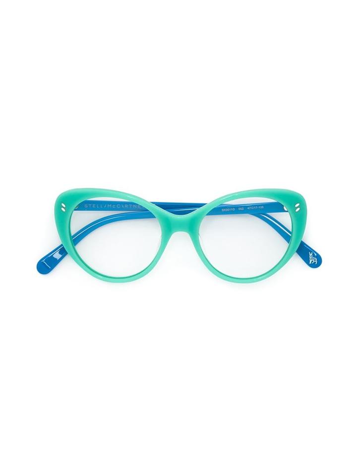 Cat Eye Glasses, Blue, Stella Mccartney Kids