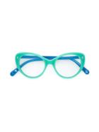 Cat Eye Glasses, Blue, Stella Mccartney Kids