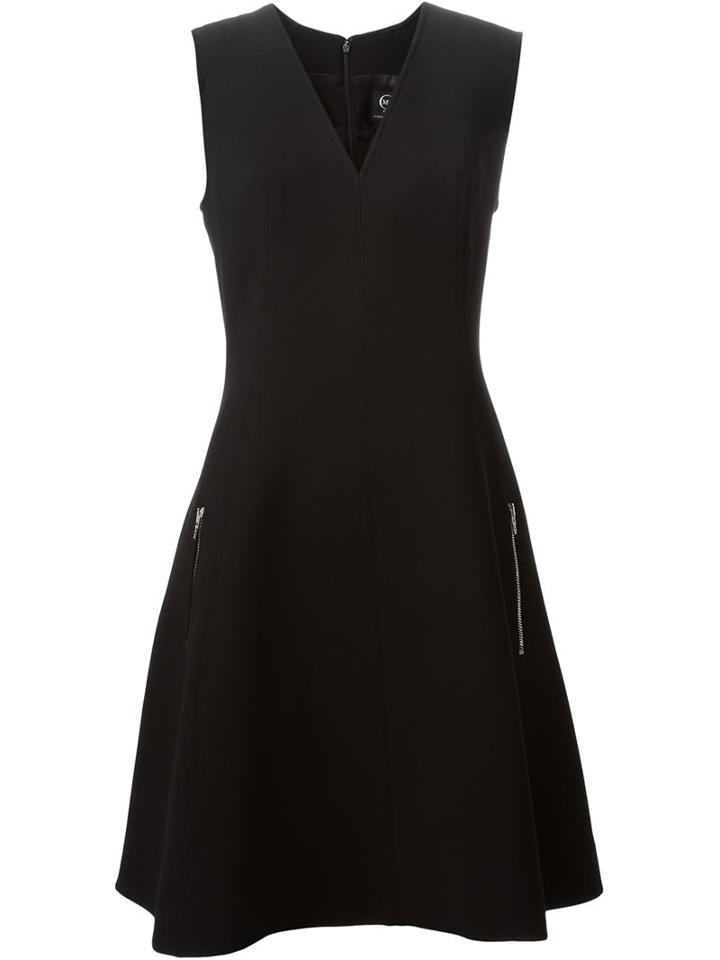 Mcq Alexander Mcqueen Flared Dress, Women's, Size: 44, Black, Polyester/rayon